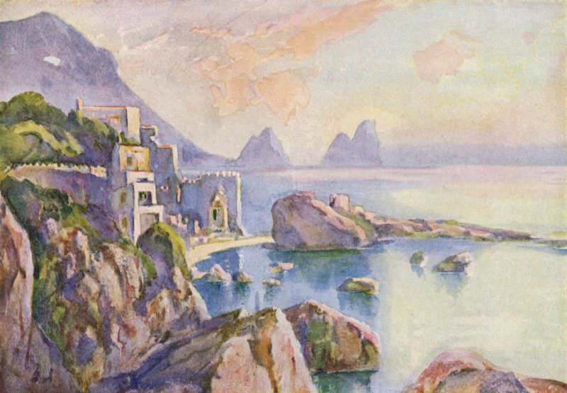 Wyspa Capri autorstwa Louis Burleigh Bruhl