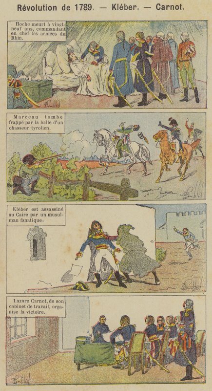 Revolution de 1789, Kleber, Carnot (kolor lito) autorstwa Louis Charles (after) Bombled
