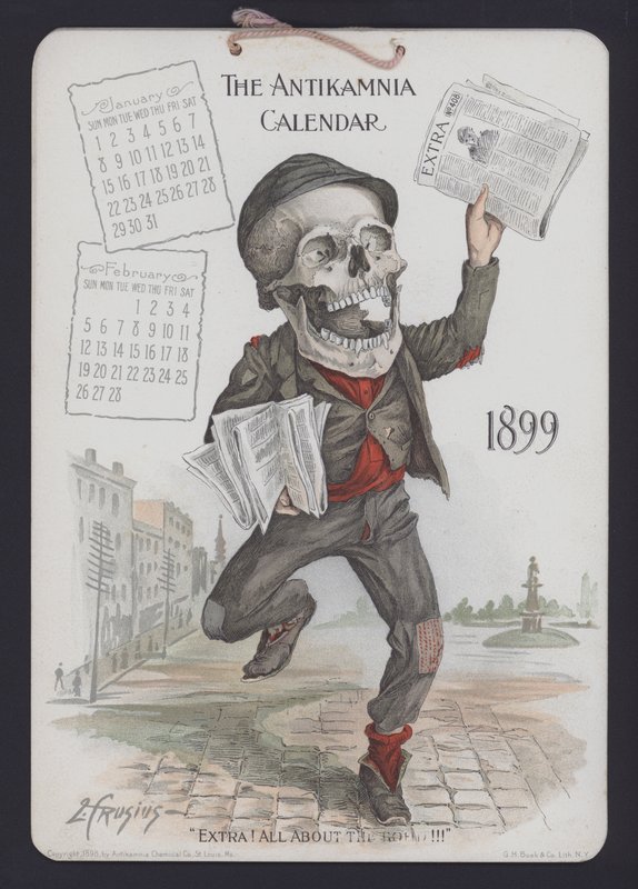 Ilustracja do kalendarza antykamnijskiego autorstwa Louis Crucius or Crusuius