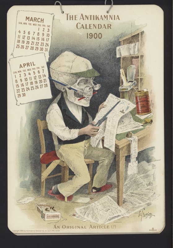 Ilustracja do kalendarza antykamnijskiego autorstwa Louis Crucius or Crusuius