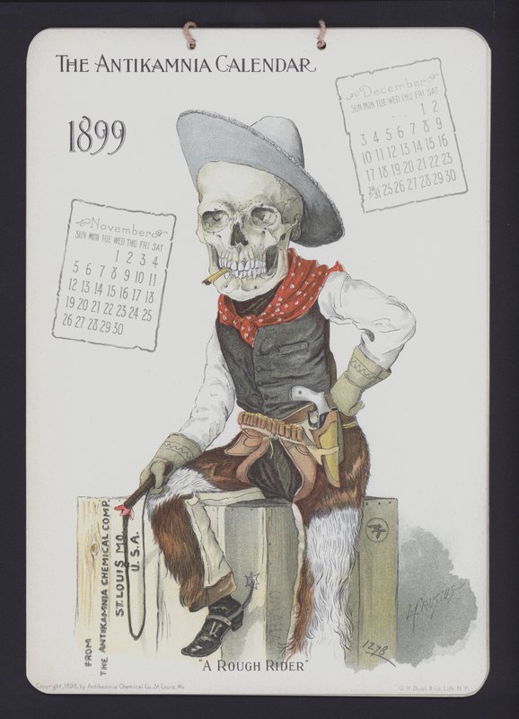 Ilustracja do kalendarza antykamnijskiego, 1899 autorstwa Louis Crucius or Crusuius