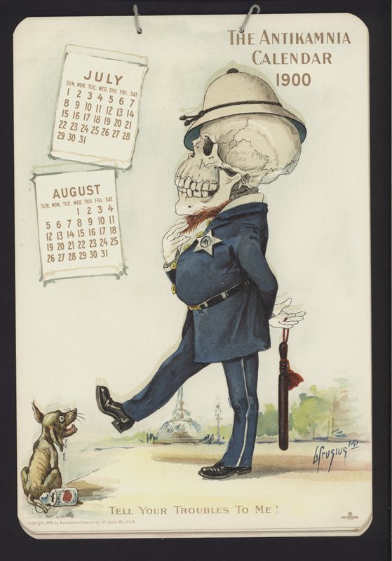Ilustracja do kalendarza antykamnijskiego, 1900 autorstwa Louis Crucius or Crusuius