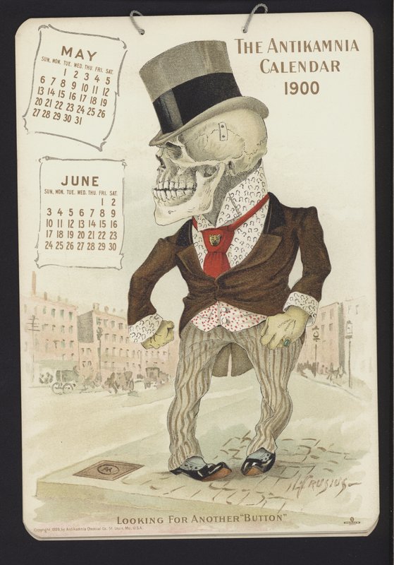 Ilustracja do kalendarza antykamnijskiego, 1900 autorstwa Louis Crucius or Crusuius