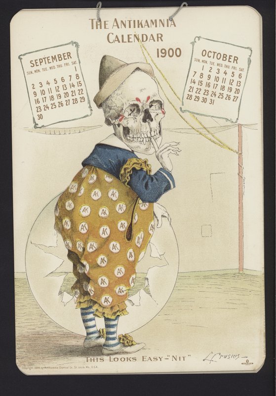 Ilustracja do kalendarza antykamnijskiego, 1900 autorstwa Louis Crucius or Crusuius