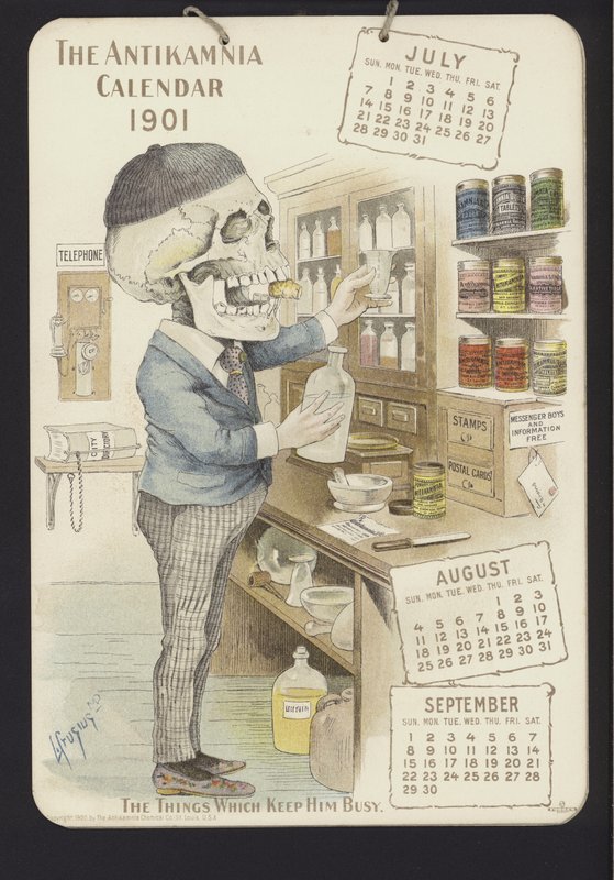 Ilustracja do kalendarza antykamnijskiego, 1901 autorstwa Louis Crucius or Crusuius