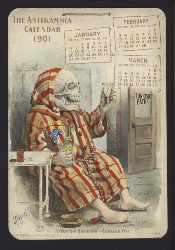Ilustracja do kalendarza antykamnijskiego, 1901 autorstwa Louis Crucius or Crusuius