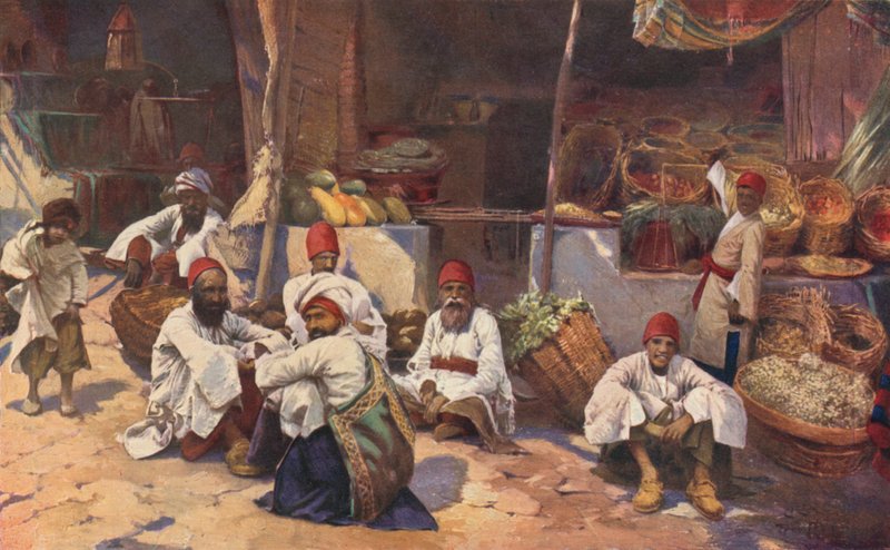 Sklep perski (kolor lito) autorstwa Louis Fairfax Muckley