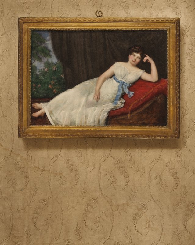 Portret damy, odpoczywa autorstwa Louis Francois Aubry