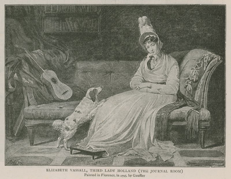 Elizabeth Vassall, trzecia Lady Holland autorstwa Louis Gauffier