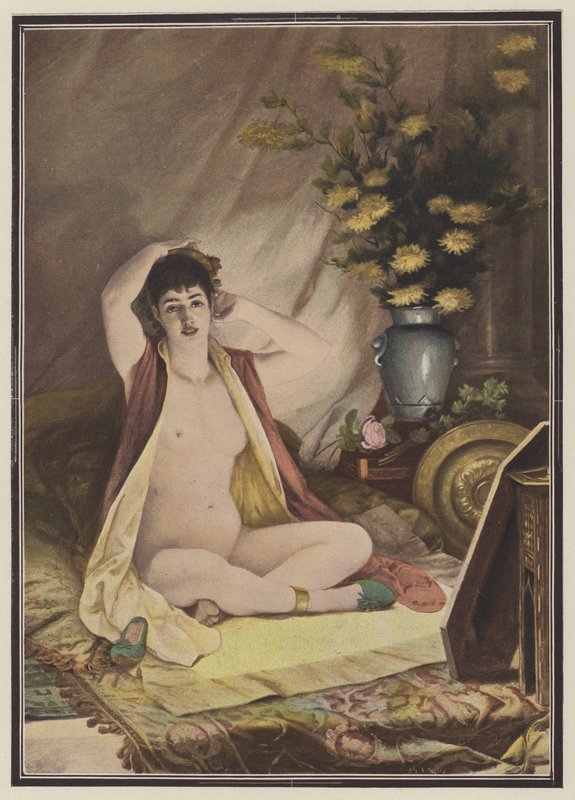 Przed zwierciadłem (kolor lito) autorstwa Louis Jacquesson de La Chevreuse