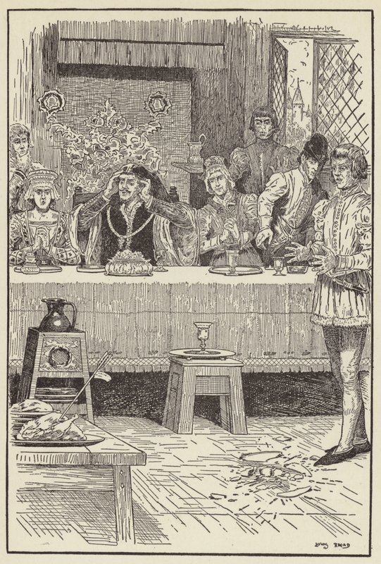Przez otwarte okno wpadła strzała autorstwa Louis John Rhead