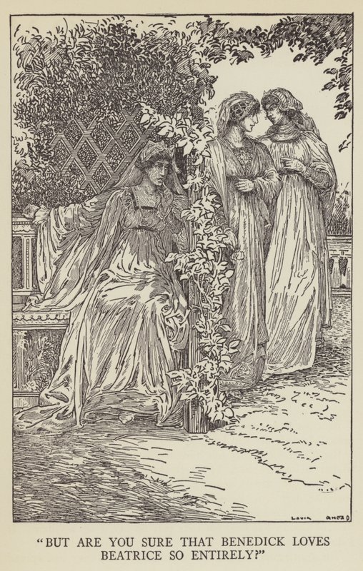 Ale czy jesteś pewien, że Benedick tak bardzo kocha Beatrice? autorstwa Louis John Rhead