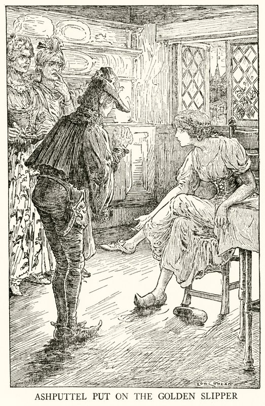 Kopciuszek autorstwa Louis John Rhead