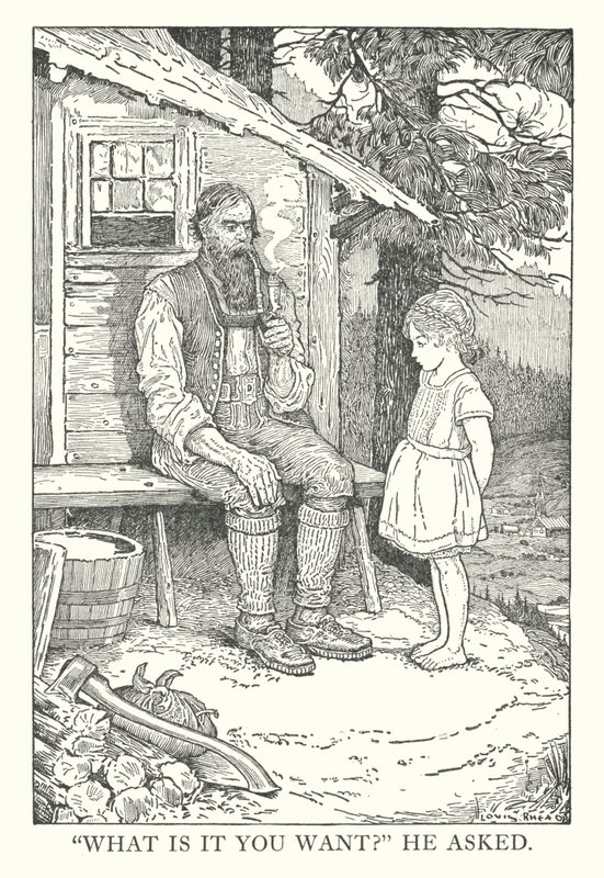 Ilustracja do Heidi autorstwa Johanny Spyri (litografia) autorstwa Louis John Rhead