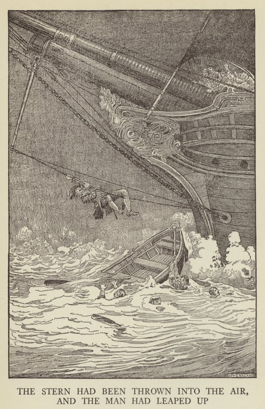 Ilustracja do filmu Porwana autorstwa Roberta Louisa Stevensona autorstwa Louis John Rhead
