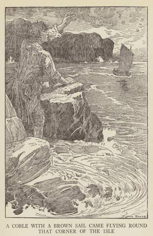 Ilustracja do filmu Porwana autorstwa Roberta Louisa Stevensona autorstwa Louis John Rhead