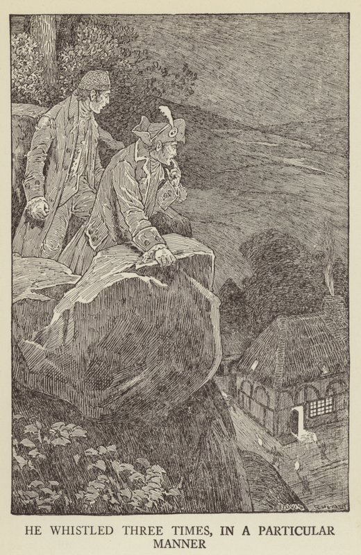 Ilustracja do filmu Porwana autorstwa Roberta Louisa Stevensona autorstwa Louis John Rhead