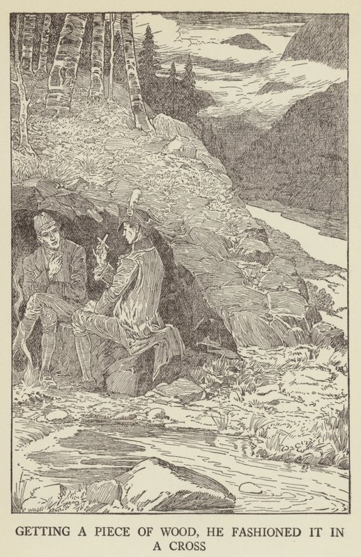 Ilustracja do filmu Porwana autorstwa Roberta Louisa Stevensona autorstwa Louis John Rhead