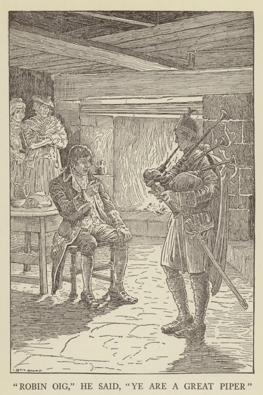 Ilustracja do filmu Porwana autorstwa Roberta Louisa Stevensona autorstwa Louis John Rhead