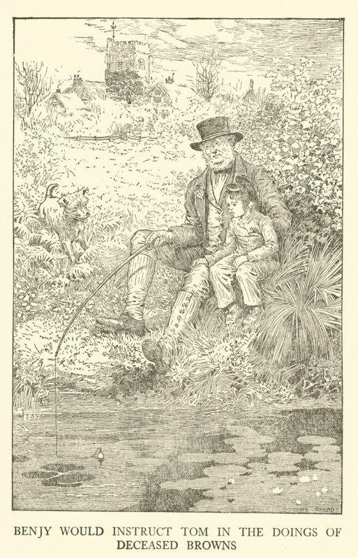 Ilustracja do Dni Szkolnych Toma Browna (grawerowanie) autorstwa Louis John Rhead