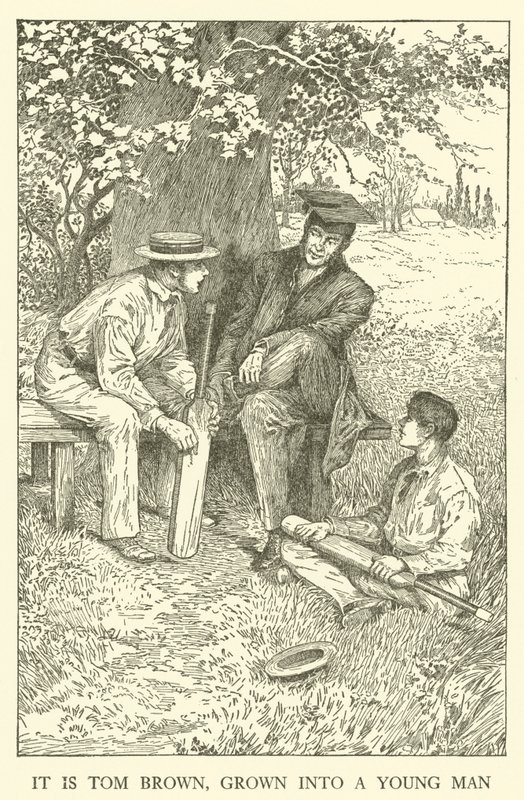 Ilustracja do Dni Szkolnych Toma Browna (grawerowanie) autorstwa Louis John Rhead