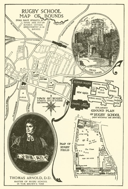 Ilustracja do Dni Szkolnych Toma Browna (grawerowanie) autorstwa Louis John Rhead