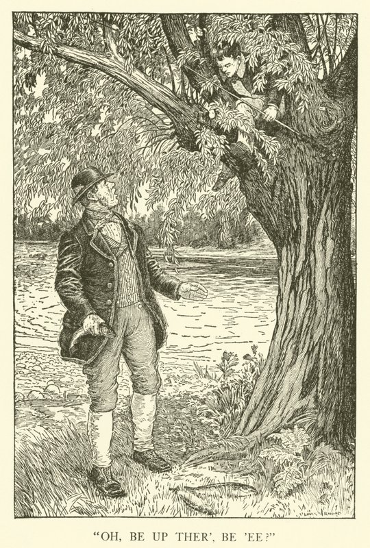 Ilustracja do Dni Szkolnych Toma Browna (grawerowanie) autorstwa Louis John Rhead