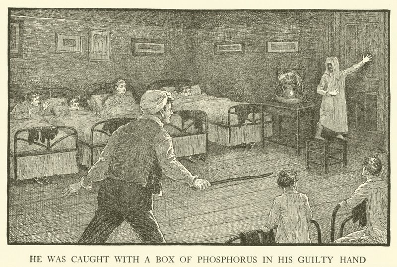 Ilustracja do Dni Szkolnych Toma Browna (grawerowanie) autorstwa Louis John Rhead