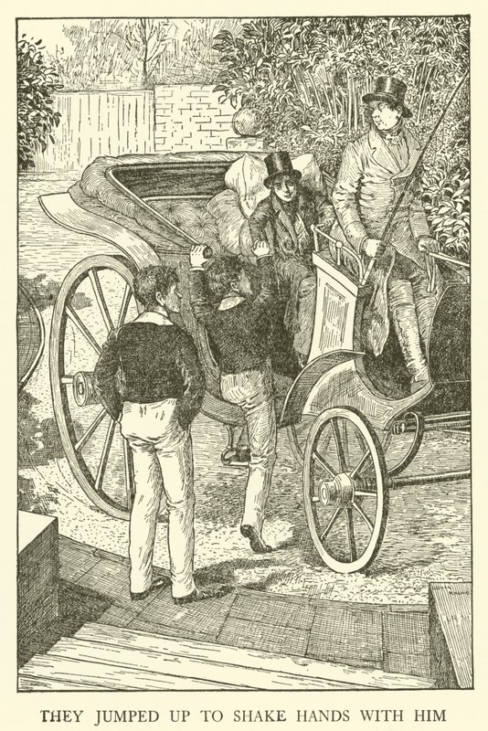 Ilustracja do Dni Szkolnych Toma Browna (grawerowanie) autorstwa Louis John Rhead