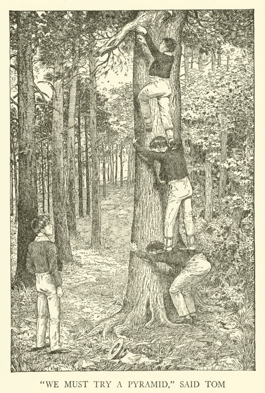 Ilustracja do Dni Szkolnych Toma Browna (grawerowanie) autorstwa Louis John Rhead