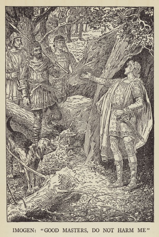 Imogen, dobrzy panowie, nie krzywdźcie mnie autorstwa Louis John Rhead