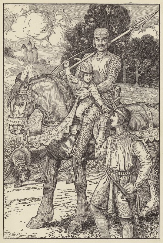 Robert strzelałby do wiewiórek z własnego łuku… autorstwa Louis John Rhead