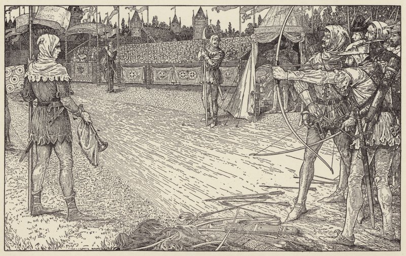 Robin wygrywa Nagrodę Królowej autorstwa Louis John Rhead
