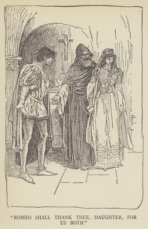 Romeo podziękuje ci, córko, za nas oboje autorstwa Louis John Rhead