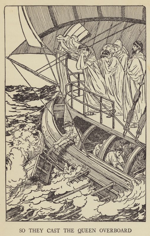 Więc wyrzucili królową za burtę autorstwa Louis John Rhead