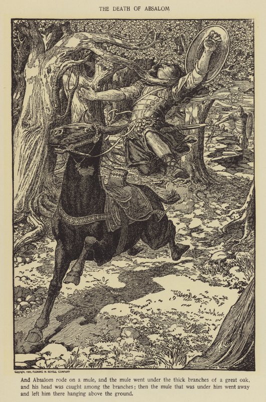 Śmierć Absaloma autorstwa Louis John Rhead
