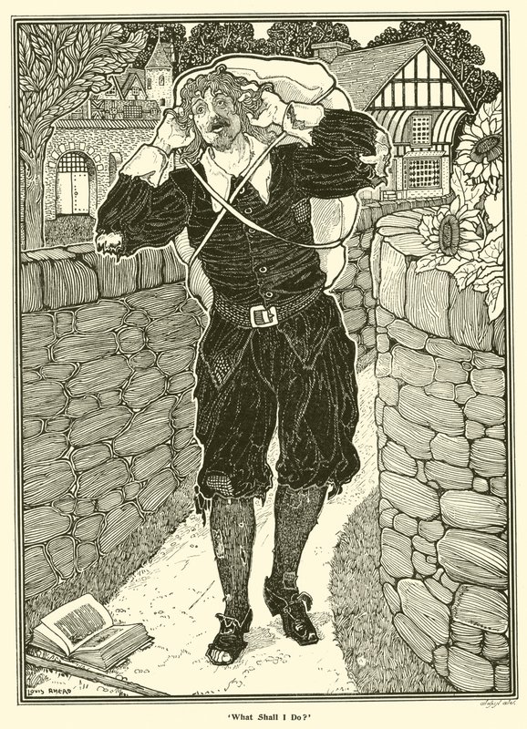 Co powinienem zrobić? (rytownictwo) autorstwa Louis John Rhead