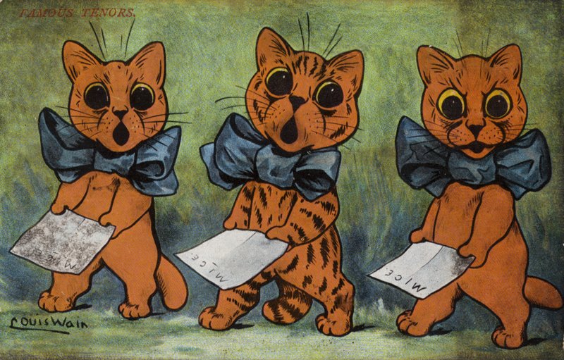 Znani Tenorowie autorstwa Louis Wain
