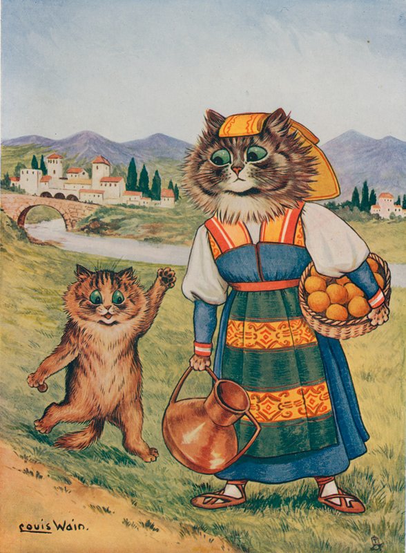 Proszę, chcę pomarańczę autorstwa Louis Wain