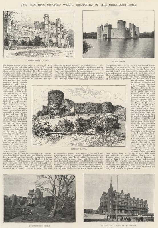 Tydzień krykieta Hastings, szkice w sąsiedztwie autorstwa Louis Wain