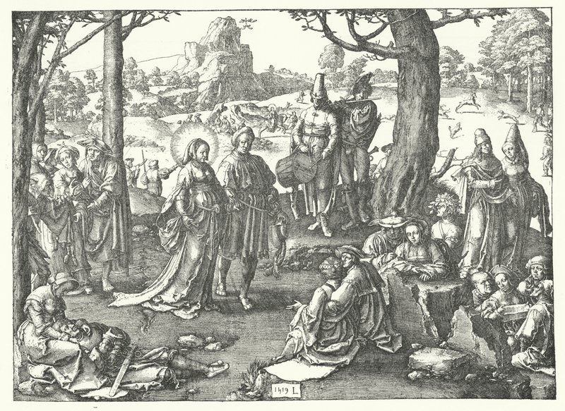 Taniec Magdaleny autorstwa Lucas van Leyden