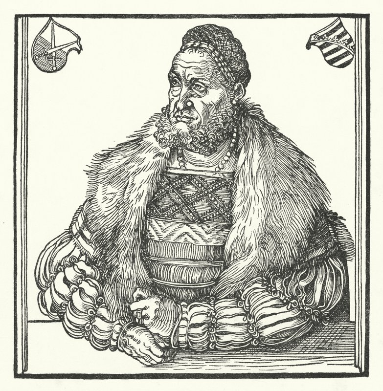 Fryderyk III, elektor saski (grafika) autorstwa Lucas the Elder (after) Cranach