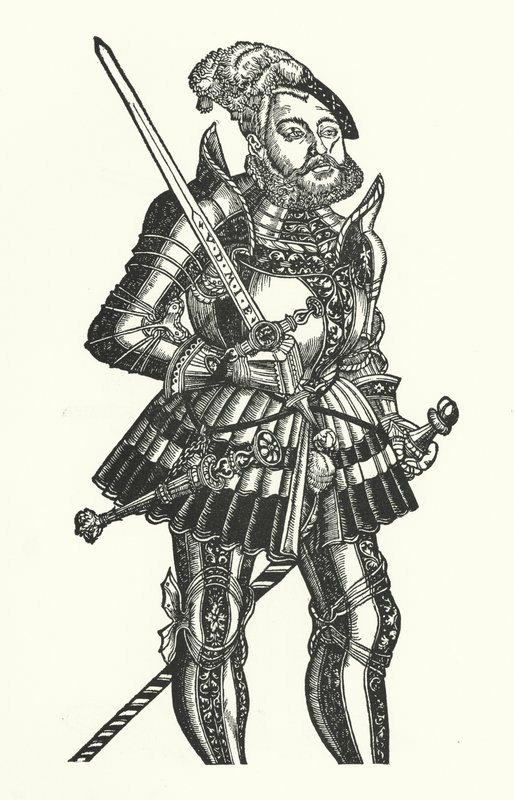 Jan Fryderyk I, elektor saski (grafika) autorstwa Lucas the Elder (after) Cranach