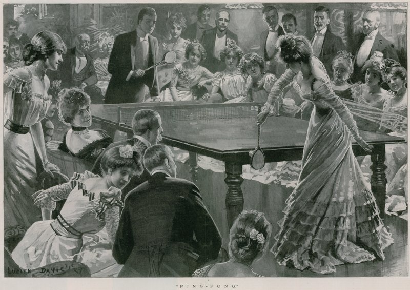 Ping-Pong (litografia) autorstwa Lucien Davis