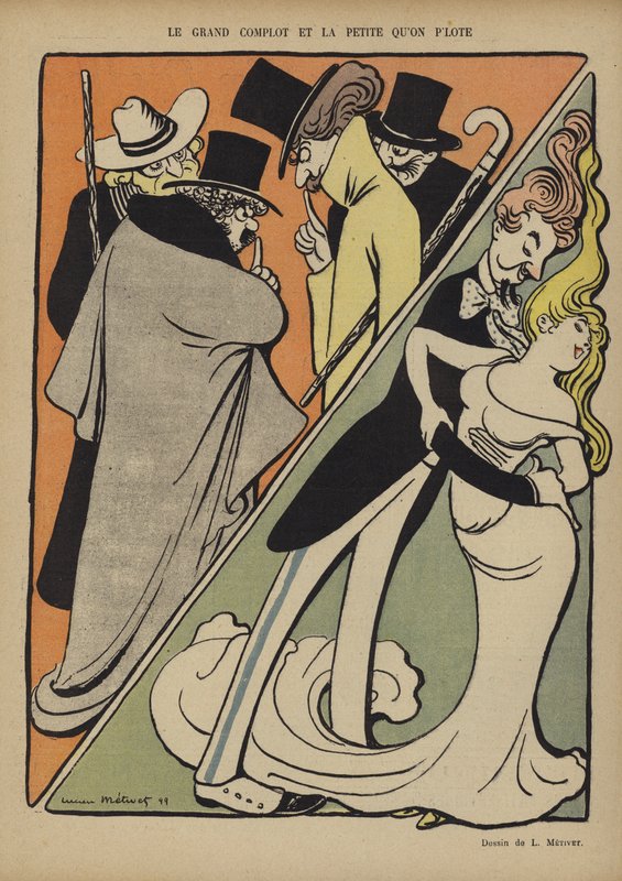 Ilustracja do Le Rire autorstwa Lucien Metivet