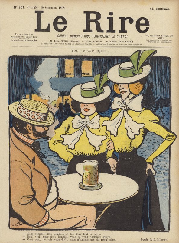 Ilustracja do Le Rire autorstwa Lucien Metivet
