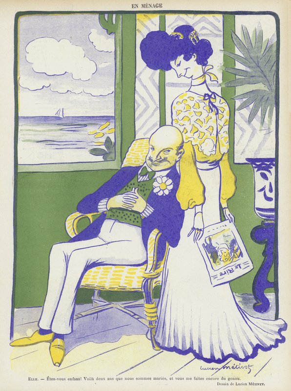 Ilustracja do Le Rire autorstwa Lucien Metivet