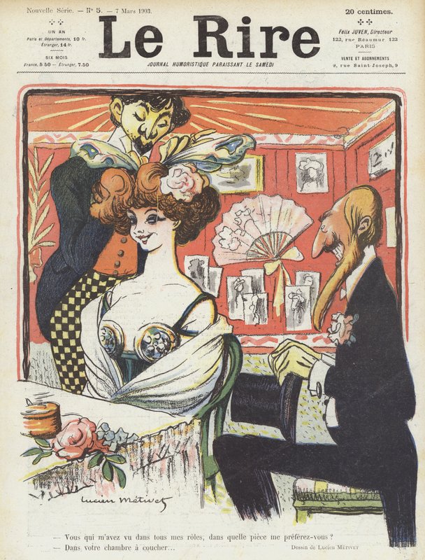 Ilustracja do Le Rire autorstwa Lucien Metivet