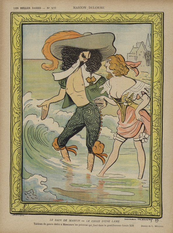 Marion Delorme, ilustracja do Le Rire autorstwa Lucien Metivet