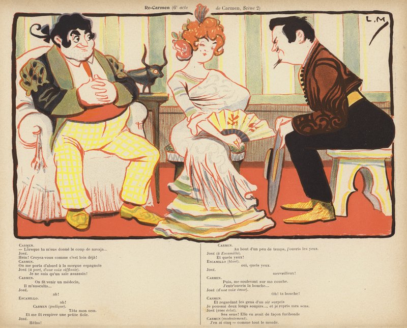 Re-Carmen (kolor lito) autorstwa Lucien Metivet